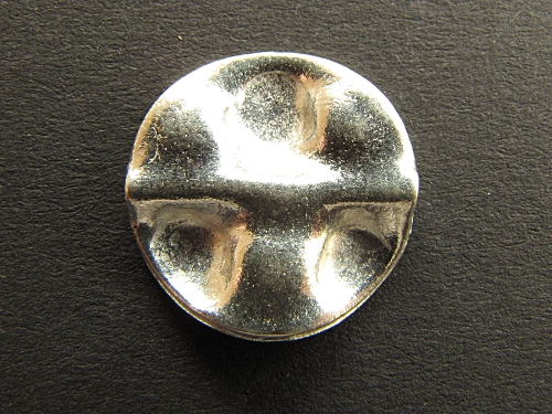 Scheibe / Zwischenteil, gewellt, ca. 17mm, Silber 925/-